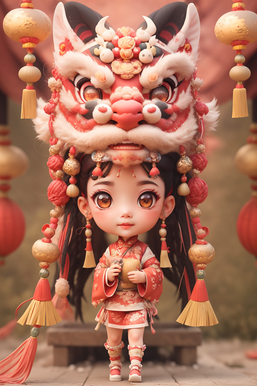 17508-751268146-1girl,yuanyuan,(looking at viewer),(Chinese New Year_1.2),Bright eyes,cute,chibi,HDR,8k resolution,_lora_blindbox_v1_mix_1_,red.png